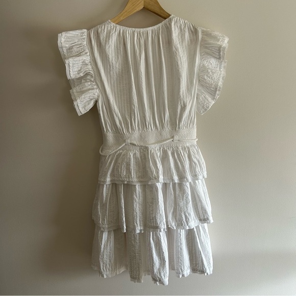 Ulla Johnson Camilla Mini Ruffle Dress Cowrie Size 2 - Picture 7 of 13